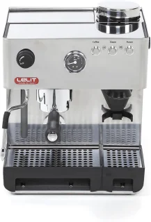 Anita RVS espressomachine met bonenmolen