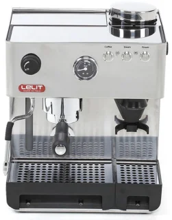 Anita RVS espressomachine met bonenmolen