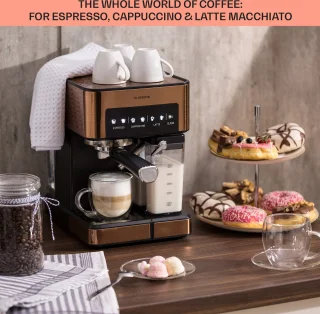 Arabica Comfort Espressomachine 1350W 20 Bar Koper