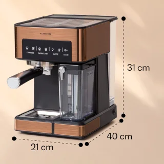 Arabica Comfort Espressomachine 1350W 20 Bar Koper