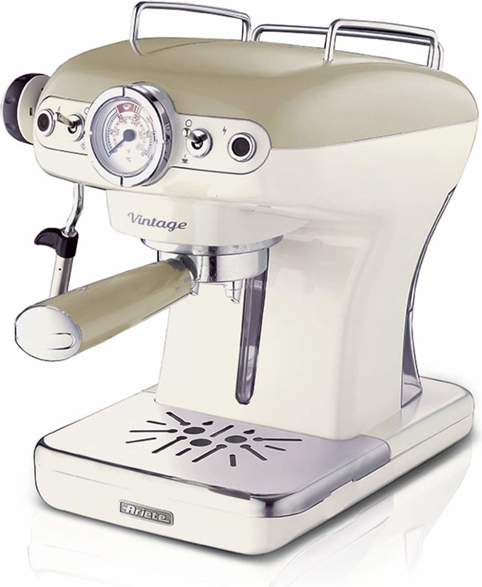 De Ariete 1389/13 Vintage Piston Espressomachine Beige in één oogopslag