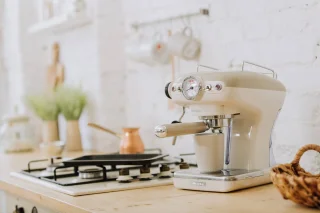 Ariete 1389/13 Vintage Piston Espressomachine Beige