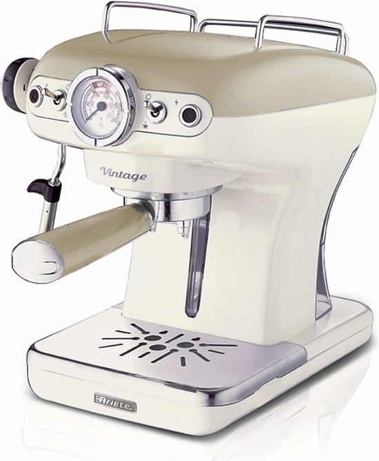 Retro elegantie ontmoet koffieliefde: Ariete 1389/13 in beige