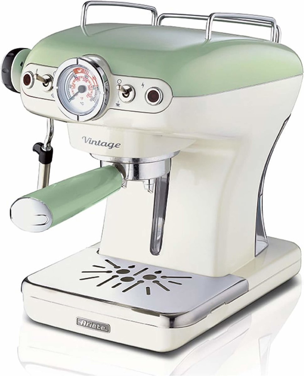 De Ariete 1389/14 Vintage Piston Espressomachine Groen in één oogopslag