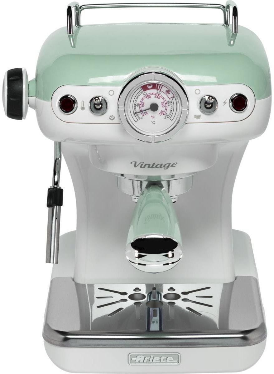 Wat vinden we goed aan de Ariete 1389/14 Vintage Piston Espressomachine Groen