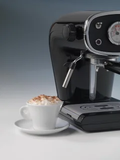 Ariete Cafe Retro Cappuccino Machine Black