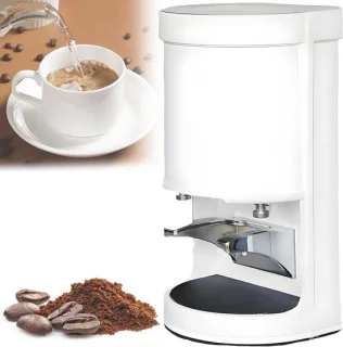 Automatische elektrische koffietamper wit