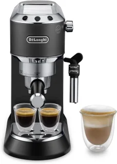 Barista Pompdruk Espressomachine Zwart Metallic