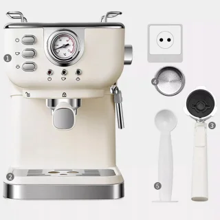 Bedee 1,5L Semi-Automatische Koffiemachine
