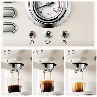 Bedee 1,5L Semi-Automatische Koffiemachine