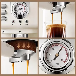 Bedee 1,5L Semi-Automatische Koffiemachine