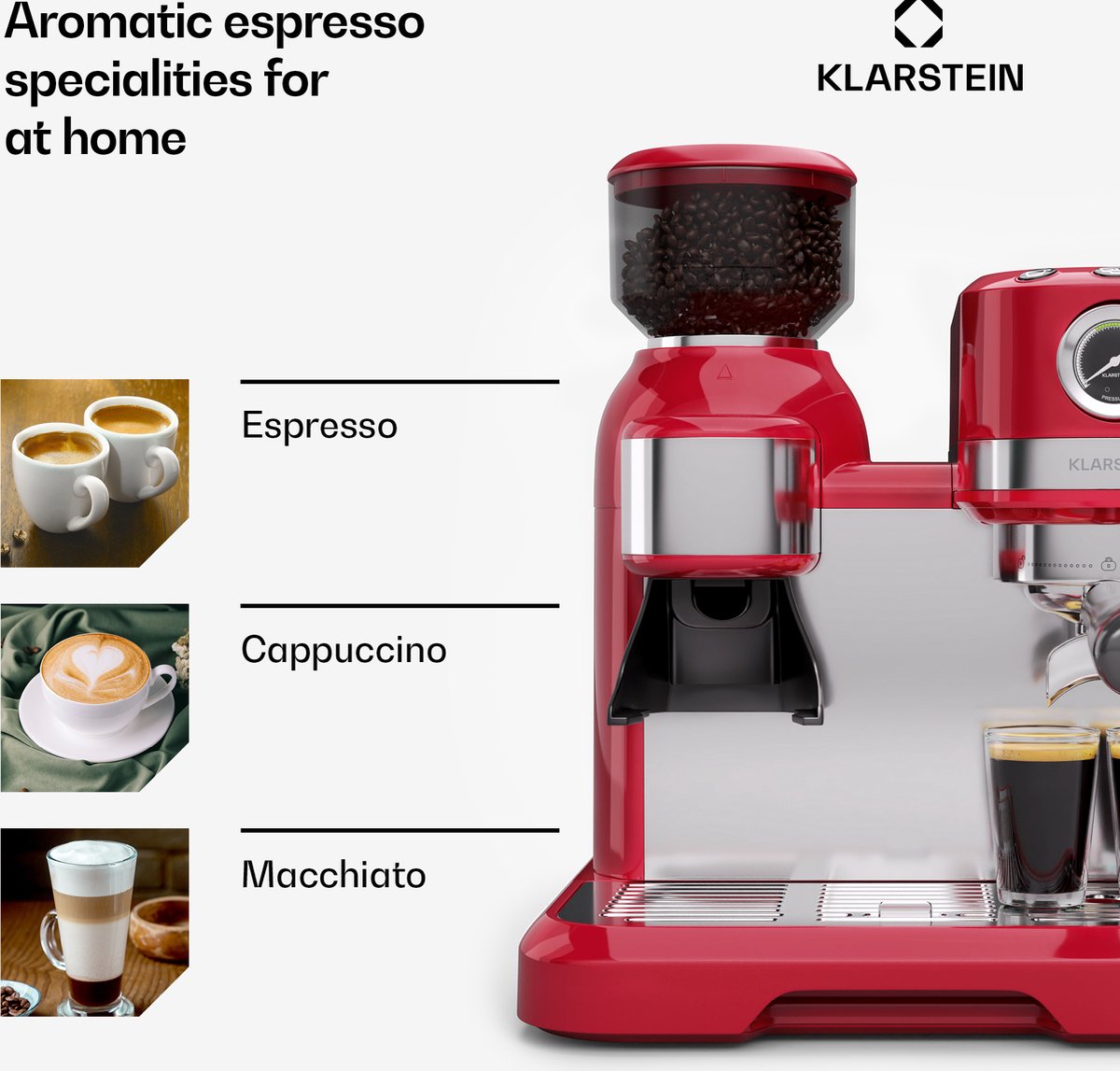 Bella Café espressomachine vintage 1150W