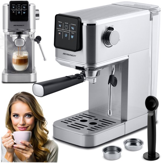 Berdsen BD-770 espressomachine 20 bar zilver review