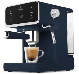 Berlingerhaus BH9853: compacte 3‑in‑1 espressokracht in matblauw