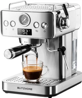 BlitzHome CM-601G espressomachine zilver