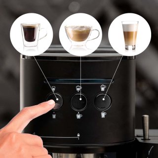 BluMill Piston Koffiemachine Mat Zwart