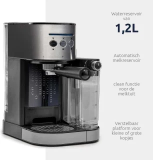 BluMill Piston Koffiemachine Zilver