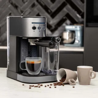 BluMill Piston Koffiemachine Zilver