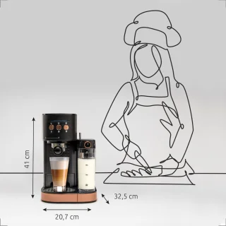 Blumill Piston Koffiemachine Zwart Rosé