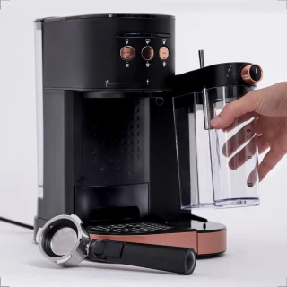 Blumill Piston Koffiemachine Zwart Rosé