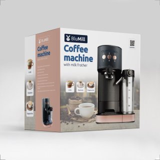 Blumill Piston Koffiemachine Zwart Rosé
