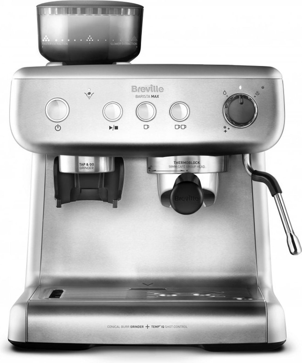 De Breville Barista Max Espressomachine in één oogopslag