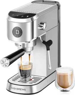 Cappuccino-espressomachine RVS