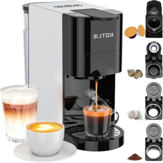 Capsule koffiezetapparaat eenkopsmachine espresso, 800 ml tank, zwart