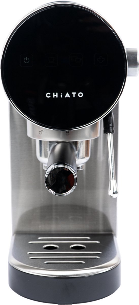 De CHiATO Luna Style Espresso Machine Silver in één oogopslag
