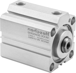 Compacte luchtcilinder 50x50 mm aluminium