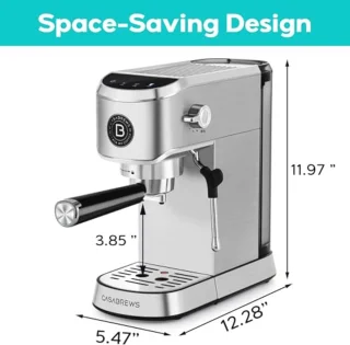Compacte RVS Cappuccino- espressomachine