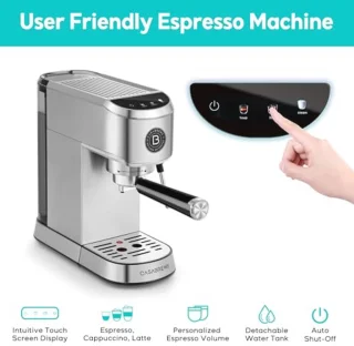 Compacte RVS Cappuccino- espressomachine