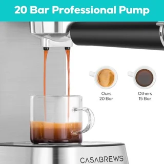 Compacte RVS Cappuccino- espressomachine