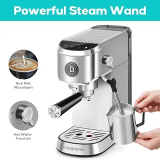 Compacte RVS Cappuccino- espressomachine