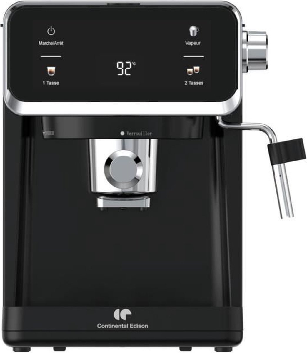 Wat vinden we goed aan de CONTINENTAL EDISON CEME19B Espressomachine Zwart