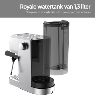 COOK-IT Espressomachine Piston RVS 1,3L