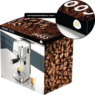 COOK-IT Espressomachine Piston RVS 1,3L
