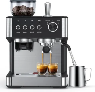 COWSAR espressomachine met maler & melkopschuimer