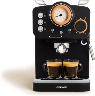 CREATE THERA RETRO Espresso Koffiemachine Gemalen Koffie