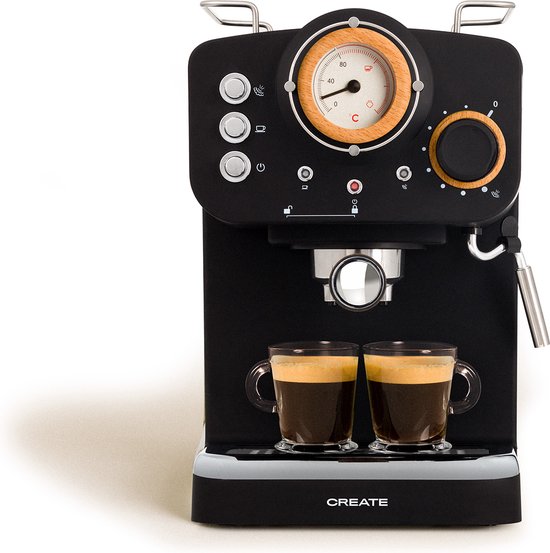 CREATE THERA RETRO: Stijlvolle espresso met professionele mogelijkheden thuis