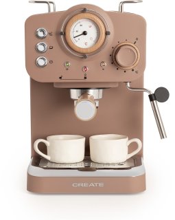 De CREATE Thera Retro espresso-koffiezetapparaat in één oogopslag