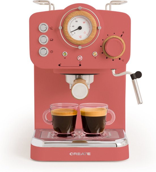 CREATE THERA RETRO Express Koffiemachine Gemalen Koffie review