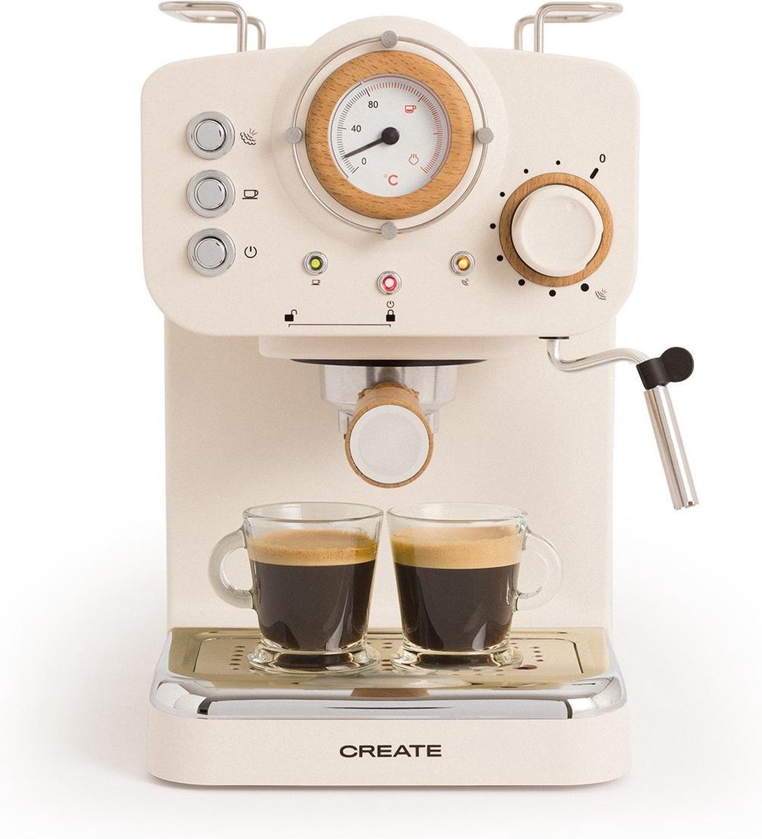 De CREATE THERA RETRO Express Koffiemachine in één oogopslag