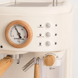 CREATE THERA RETRO PRO Espressomachine 20bar Gebroken Wit