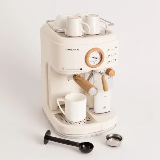 CREATE THERA RETRO PRO Espressomachine 20bar Gebroken Wit