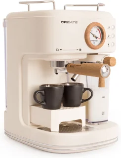 CREATE THERA RETRO PRO Espressomachine 20bar Gebroken Wit