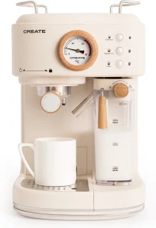 CREATE THERA RETRO PRO Espressomachine 20bar Gebroken Wit