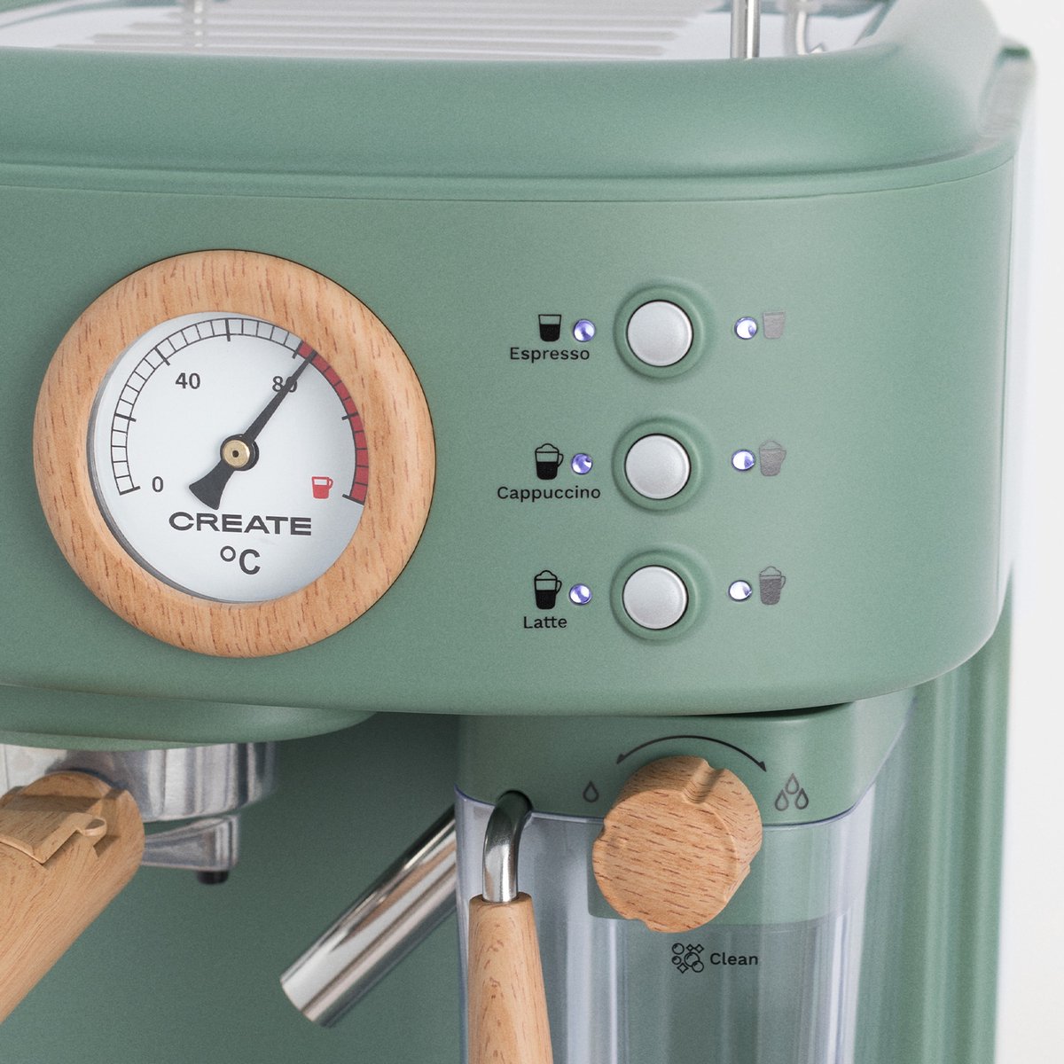 Wat vinden we goed aan de CREATE THERA RETRO PRO Espressomachine 20bar Sage
