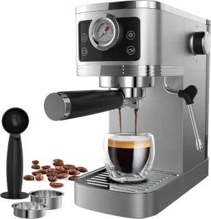 DailySupplies Espressomachine Zilver/Zwart