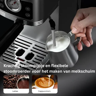 DailySupplies Espressomachine Zilver/Zwart